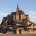 Arriving at Mont St-Michel at sunrise.